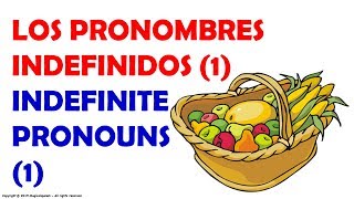 Los Pronombres Indefinidos en español 1 [upl. by Roy787]