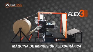 Flex 3  Máquina de Impresión Flexográfica [upl. by Omrellig]