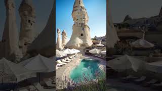 Stay at the Cave hotel Cappadocia travelgoals cappadocia turkey [upl. by Analrahc]