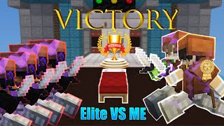 Elite VS Me  Epic Bedwars Battle Defending Against the Toughest Opponents [upl. by Ahsahtan57]