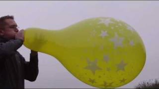 b2p 24 inch balloon  crystal yellow Q24 stars [upl. by Makell]