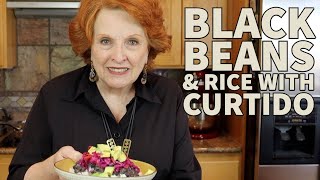 Black Beans amp Rice With Curtido [upl. by Htiaf]