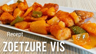 Vis Zoetzure recept zoals de afhaal chinees Kerstdagen receptsweet sour fish recipe [upl. by Liemaj250]