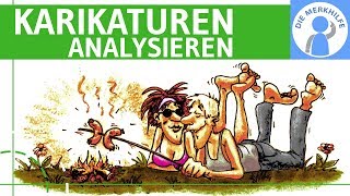 Karikaturen analysieren amp interpretieren einfach erklärt  Geschichte Politik Gesellschaft [upl. by Ferri]