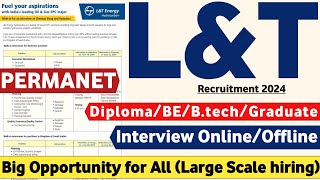 LampT Recruitment 2024  Permanent  DiplomaBEBtech  Job Vacancy 2024  LampT Jobs 2024  Mnc Jobs 🔥 [upl. by Aicrop]