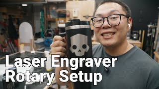 Setting up rotary for co2 laser engraver [upl. by Edlyn]