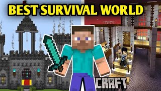 MINECRAFT TOW YOUTUBER BEST SURVIVAL WORLD  DRR Gaming [upl. by Felske]