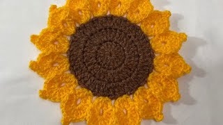 Girasol a crochet paso a paso🌻🧶 [upl. by Eeryk711]