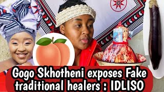 Isgaxa  Gogo Skhotheni exposes fake traditional healers Idliso  Bayifaka emakhalen [upl. by Ahsinahs]