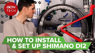 How To Install amp Set Up A Shimano Di2 Groupset  GCN Tech Monday Maintenance [upl. by Anelac]