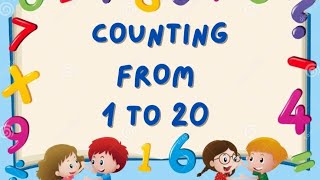 Number counting 1 to 20With spellingCounting [upl. by Lladnyk907]