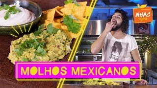 🥑 GUACAMOLE E SOUR CREAM como fazer molhos mexicanos para comer com nachos  Mohamad no Nhac [upl. by Brander265]