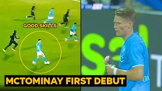 McTominay FIRST Napoli debut with 90 pass accuracy v Cagliari  Man Utd News [upl. by Gautier]