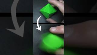 Hexahedron spinner with paper magic trick😱 handmade diycrafts papercraft shortvideo [upl. by Nitfa]