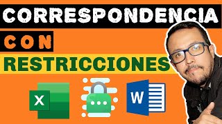 Personaliza tus correspondencias entre Excel y Word usandolo con condicionales o restricciones [upl. by Lipson]