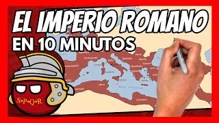 ✅ El IMPERIO ROMANO en 10 minutos  Resumen de la historia de la ANTIGUA ROMA [upl. by Clower374]