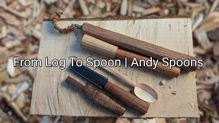 Carving A Spoon Full Tutorial  Knots Mistakes And How To Fix Them  Andy Spoons [upl. by Etezzil]