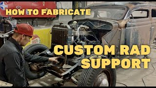 FABRICATING A RADIATOR SUPPORT TO MOUNT RADIATOR [upl. by Ardel]