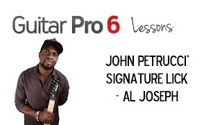 John Petrucci Signature Lick  Al Joseph [upl. by Eenwahs277]