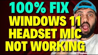 Fix Windows 11 Headset Mic Not Working [upl. by Bevus]