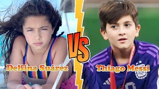 Delfina Suárez VS Thiago Messi Transformation ★ From Baby To 2024 [upl. by Nylecyoj432]