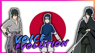 EVOLUTION of the VOICE of SASUKE UCHIHA  Noriaki Sugiyama 🇯🇵 [upl. by Pineda929]