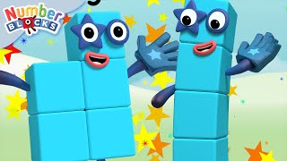 Stampolines  Every Numberblocks Shape 1 to 5  Learn to Count  Numberblocks [upl. by Akel]