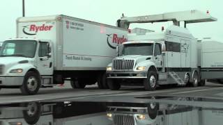 Smiths Detection HCV Mobile Cargo amp Vehicle Xray Scanner in use at Superbowl 2014 [upl. by Hnahym731]