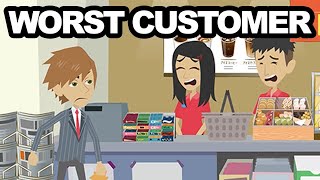 A customer keeps on harassing me and the other staff so I made a complaint Text  Animation [upl. by Cedell8]