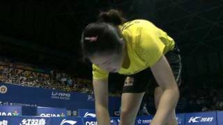 F  WS  Jiang Yanjiao vs Wang Shixian  2011 Li Ning China Masters [upl. by Idhem]