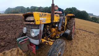 1969 Massey Ferguson 20 Industrial 25 Litre 3Cyl Diesel Tractor 46 HP With Ransomes Plough KVAC [upl. by Nwahsed514]