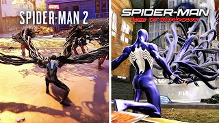 Marvel SpiderMan 2 vs SpiderMan Web of Shadows  Extreme Comparison  2023 vs 2008 [upl. by Acinomed]