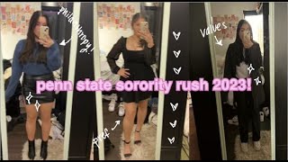 penn state sorority rush 2023 [upl. by Yclehc]