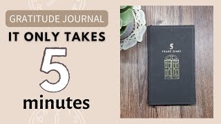 🌿 How to Keep a Gratitude Journal  Midori 5 Year Diary [upl. by Icat]