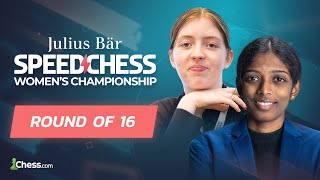 Vaishali R vs Eline Roebers  Womens Speed Chess Championship [upl. by Etnauq]