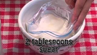 Homemade Ice Cream in a Bag Quick and Easy [upl. by Dora697]