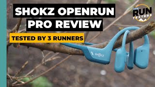 Shokz OpenRun Pro Review by 3 Runners The best headphones for running [upl. by Nagrom]