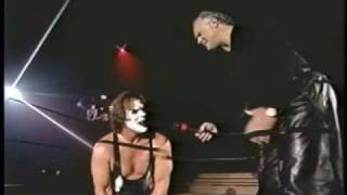 Shawn Michaels runs in to save Sting in Detroit pt 2 [upl. by Nwahsal364]