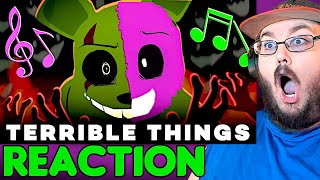 TERRIBLE THINGS • FNAF Original Song • AXIE FNAF REACTION [upl. by Atirabrab423]