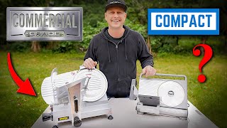 VEVOR Meat Slicer Review  Commercial vs Compact [upl. by Anetsirk912]