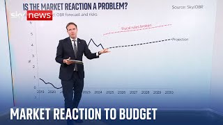 Negative market reaction to the Autumn Budget  Skys Ed Conway explains [upl. by Anaeed930]