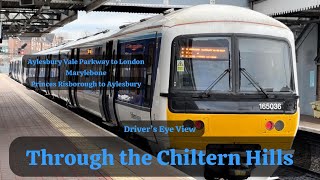 Through the Chiltern Hills Aylesbury VPMarylebone  P RisboroughAylesbury  DRIVERS EYE VIEW [upl. by Issiah9]