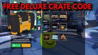 FREE DELUXE CRATE CODE  ROBLOX Tower Defense Simulator [upl. by Nilek]