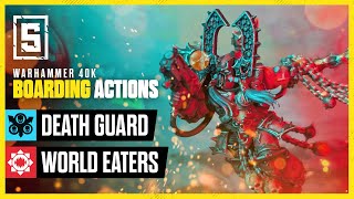 Death Guard vs World Eaters  Warhammer 40k Boarding Actions LIVE [upl. by Ymaral]