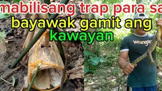 Pinaka madaling gawing trap para sa bayawakgamit Ang kawayan [upl. by Fawne]