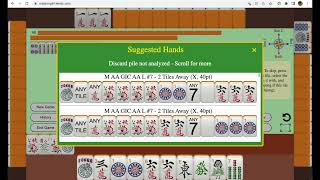 Playing Marvelous Mah Jongg online using Mahjong 4 Friends [upl. by Yemrej]