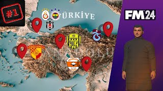 FM 24 FATİH TERİMle İŞŞİZ KARİYER BAŞLANGICI  Football Manager 2024 Journeyman Kariyeri Bölüm 1 [upl. by Pauwles]