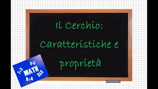 Il Cerchio Caratteristiche e proprietà [upl. by Koffman]