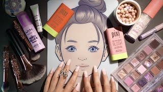 ASMR Refreshing Makeup Express Application  Huda Beauty  PIXI  Guerlain [upl. by Sophi500]