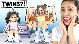 I ADOPTED TWINS MY KIDS HATE THEM Roblox Bloxburg Roleplay [upl. by Dj]